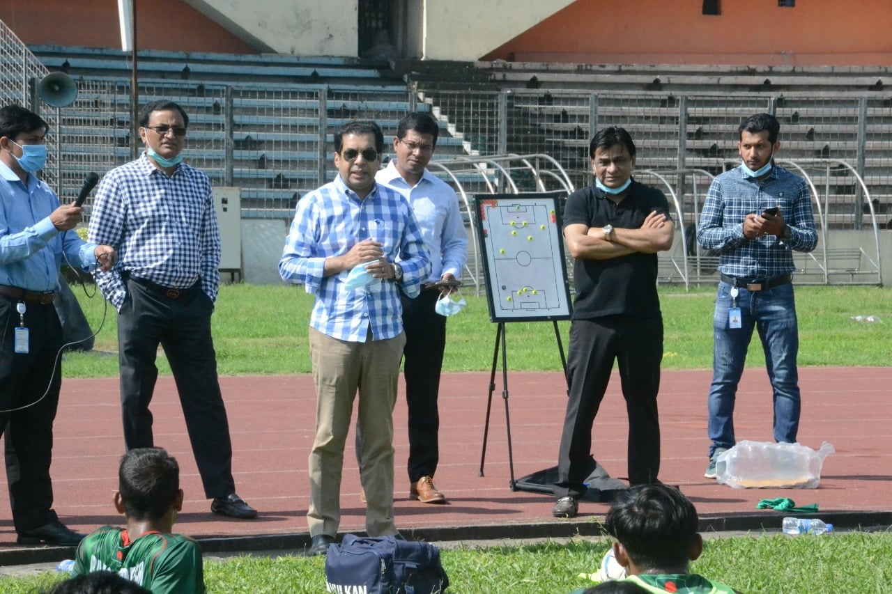 High Officials of BFF paid a visit to National Football Team's practice session