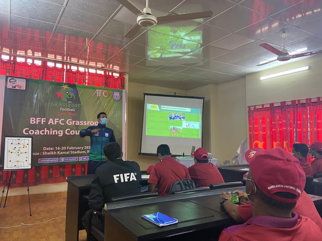 BFF-AFC Grassroots Coaching Course 2021 at Nilphamari