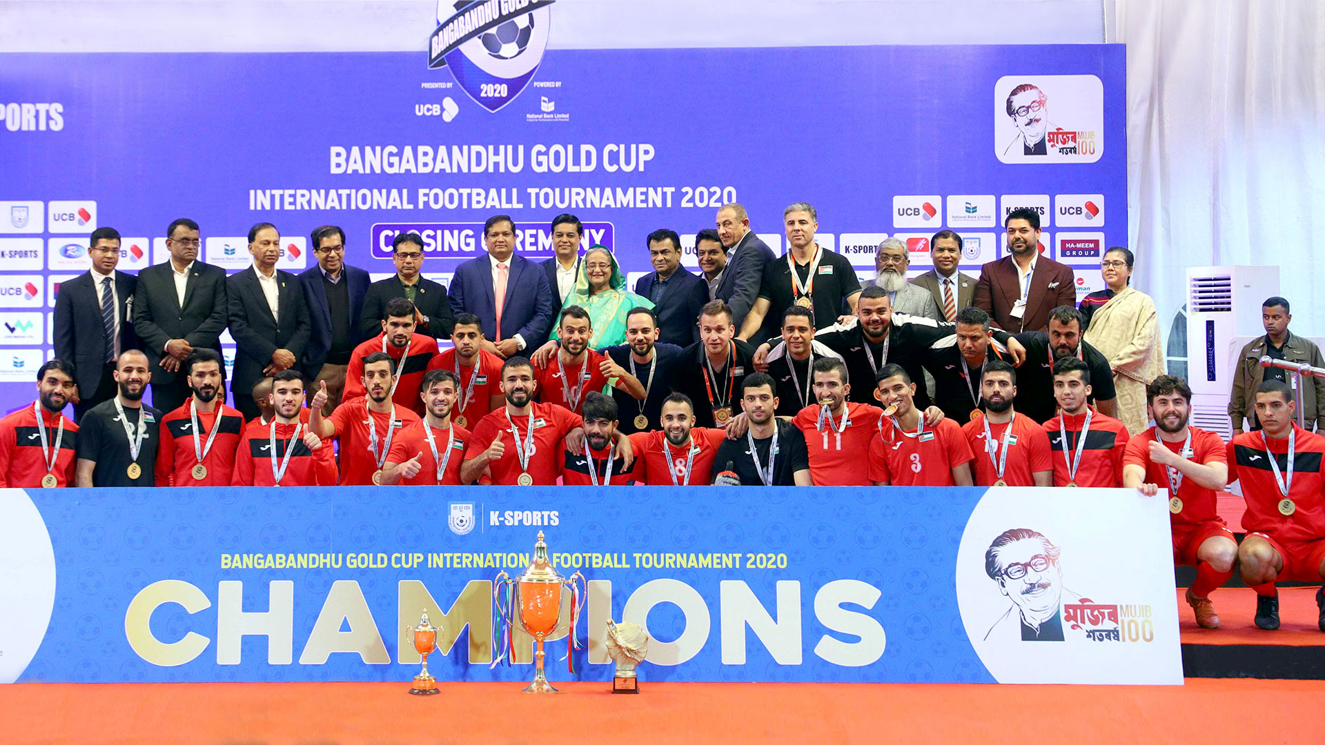 Palestine retains Bangabandhu Gold Cup 2020