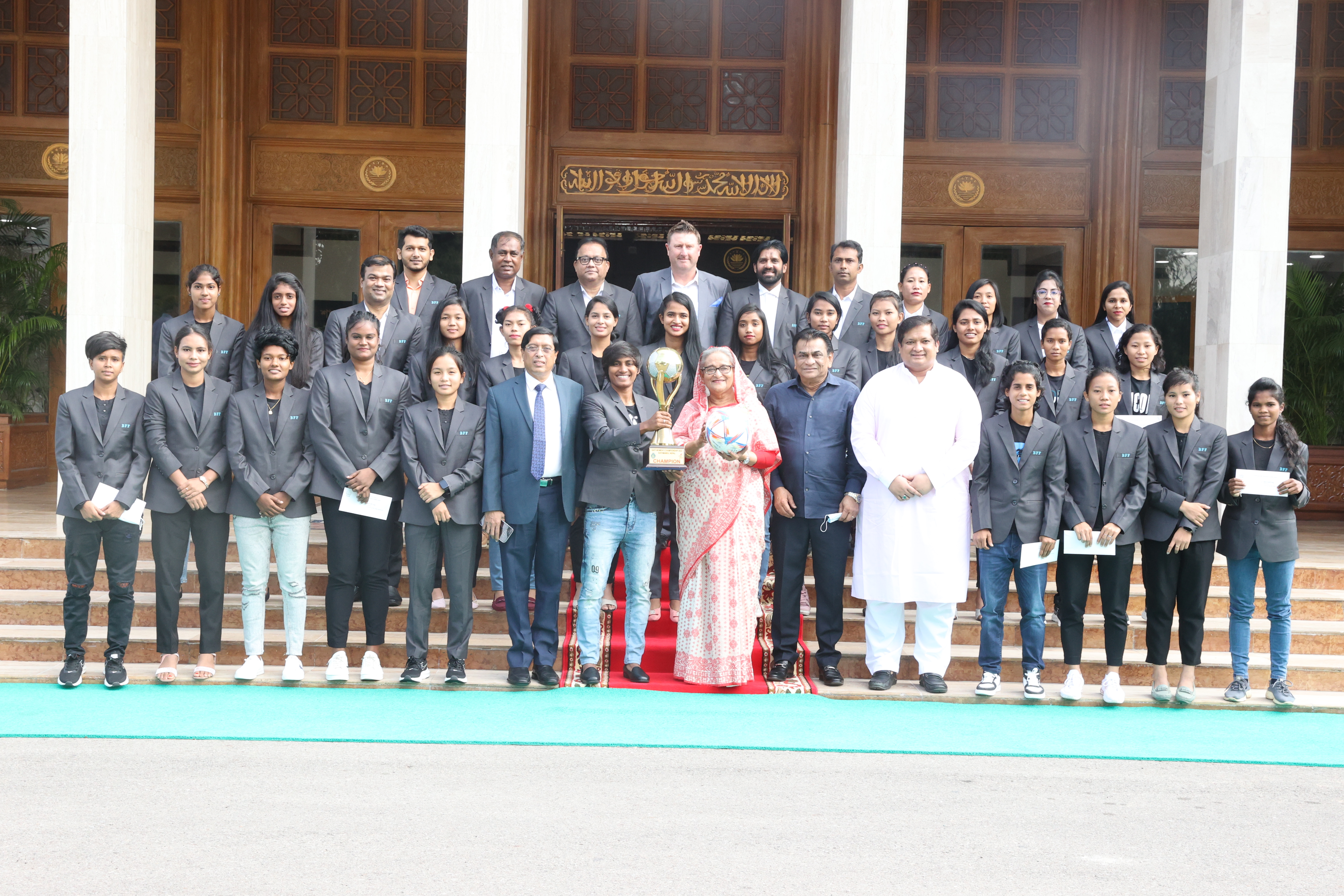 Hon'ble Prime Minister with SAFF Women's Champions