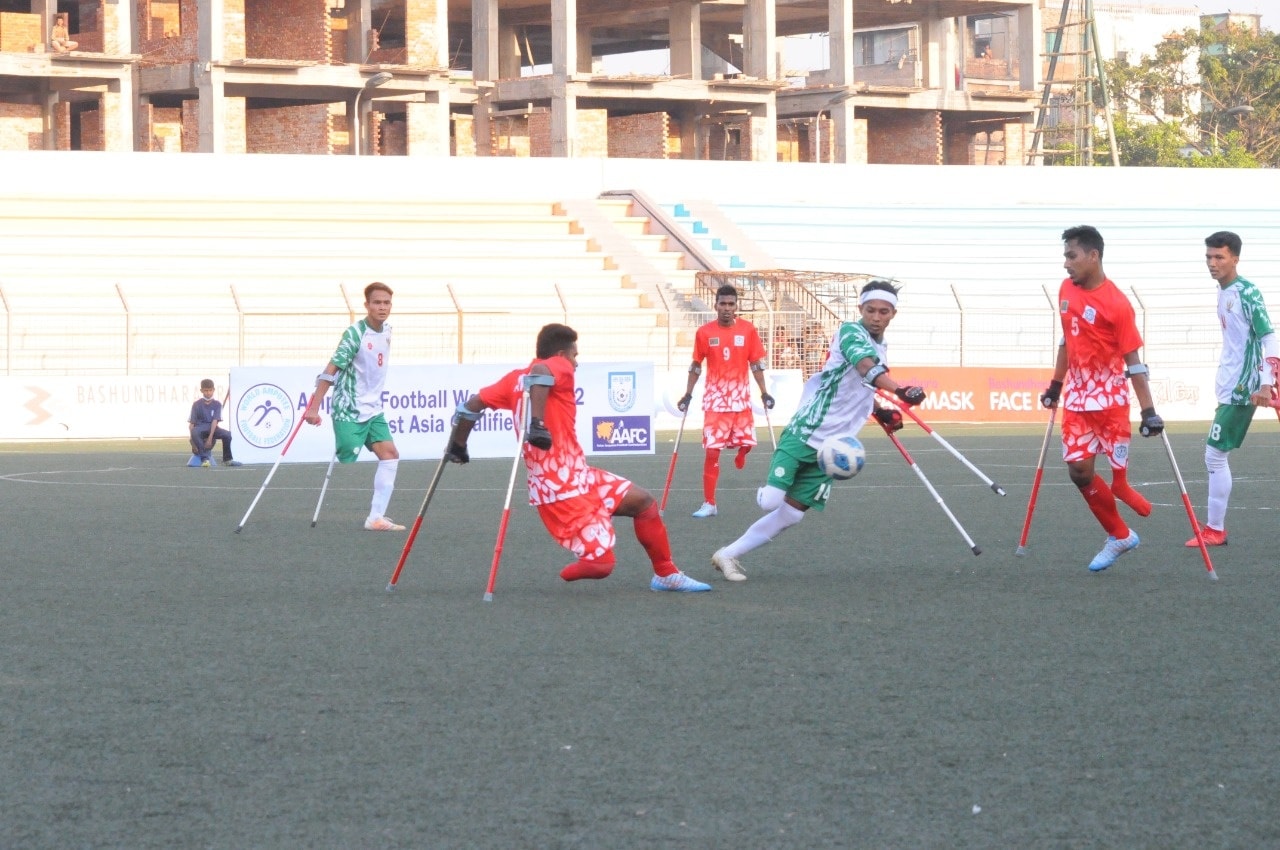Result of today's 2nd Match of "Amputee Football World Cup-2022 East Asia Qualifier": Indonesia and Bangladesh