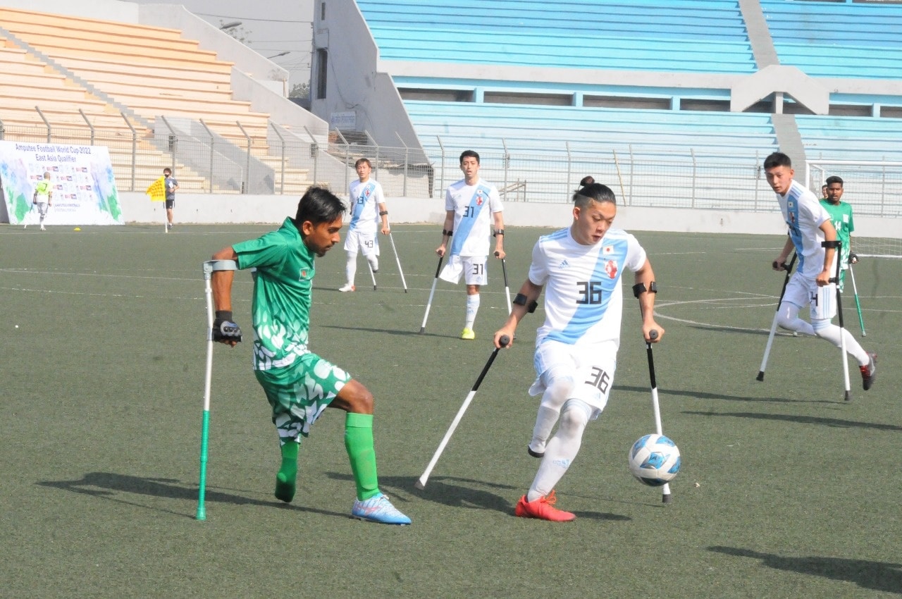Result of Today's 1st Match of 'Amputee Football World Cup - 2022 East Asia Qualifier': Japan and Bangladesh