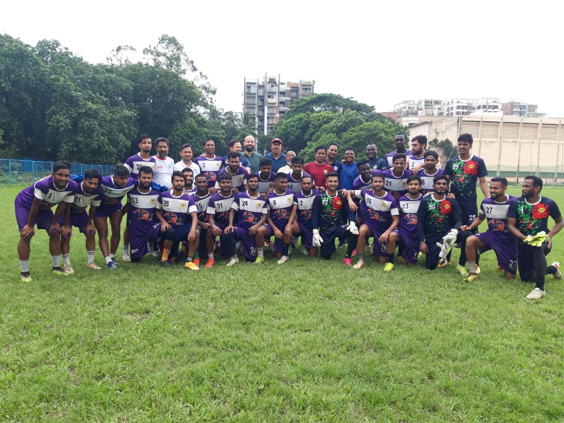 The head coach observed the training activities of the Abahani Ltd. Dhaka
