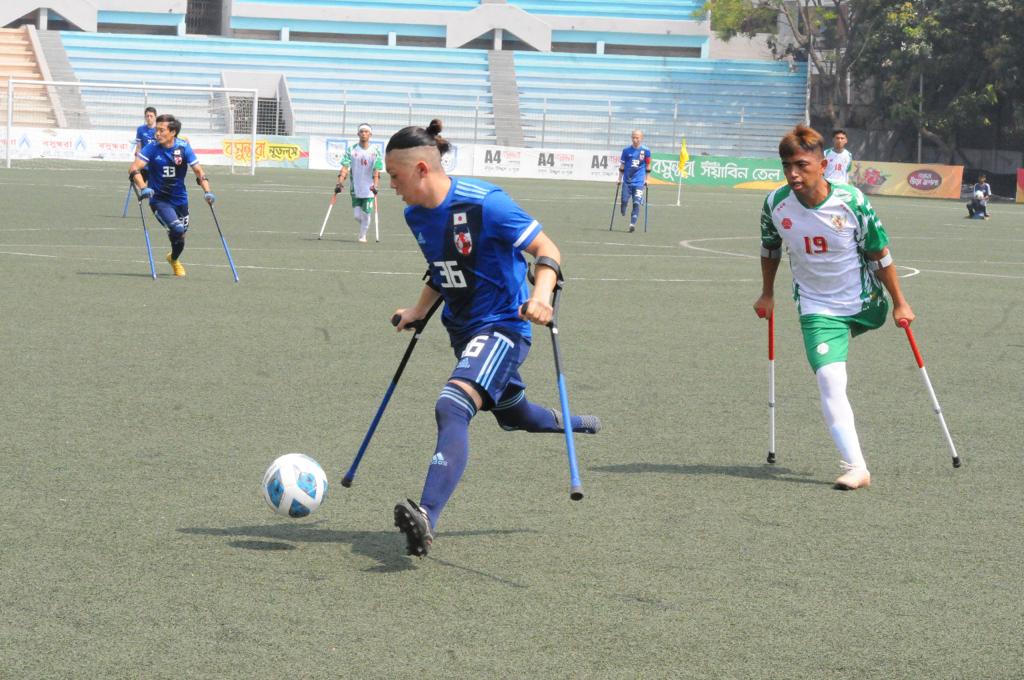 Result of today's 1st Match of "Amputee Football World Cup-2022 East Asia Qualifier": Indonesia and Japan