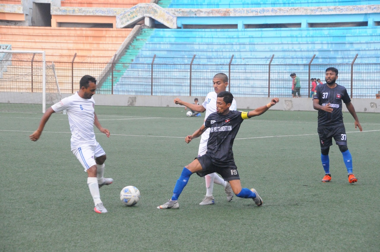 Dhaka City FC Ltd. and Uttara Football Club Ltd draws the match