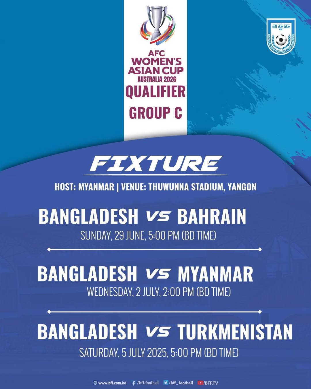 Get ready for the AFC Women's Asian Cup Qualifiers!