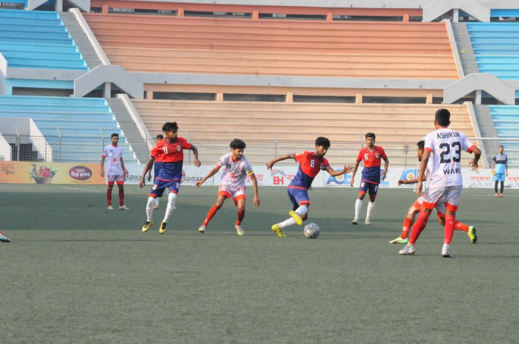 Result of today's match of 'Bashundhara Group Bangladesh Championship League 2021-22': Wari Club vs Azampur Football Club Uttara