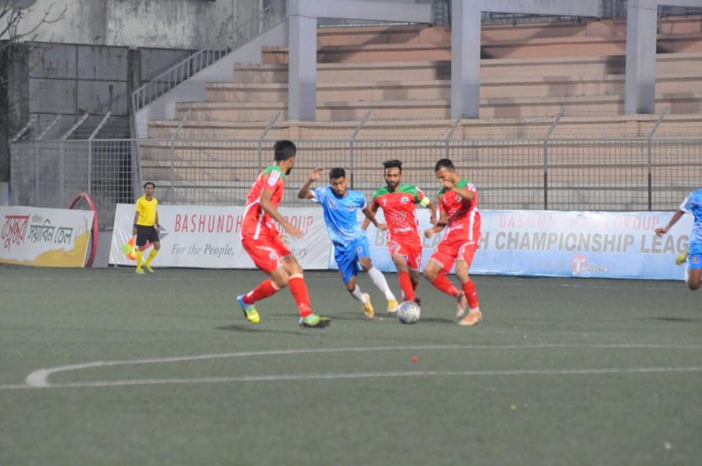 Result of today's match of 'Bashundhara Group Bangladesh Championship League 2021-22': Uttara Football Club Ltd. vs Gopalganj Sporting Club