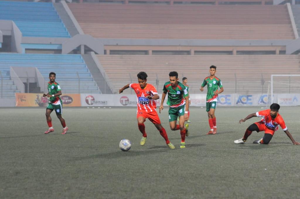 Result of today's match of 'Bashundhara Group Bangladesh Championship League 2021-22': BFF Elite Football Academy Team vs Kawran Bazar Progoti Songho