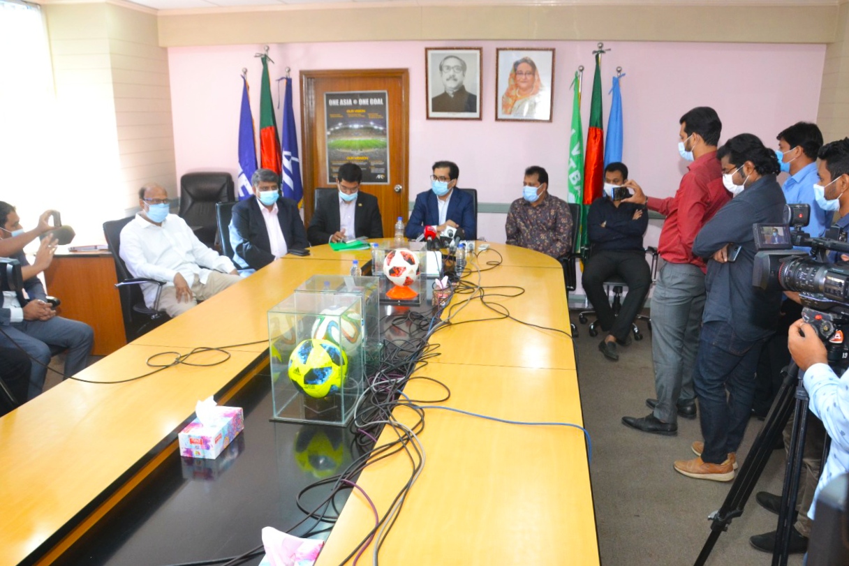 Press conference of the National Team Committee of the Bangladesh Football Federation (BFF)