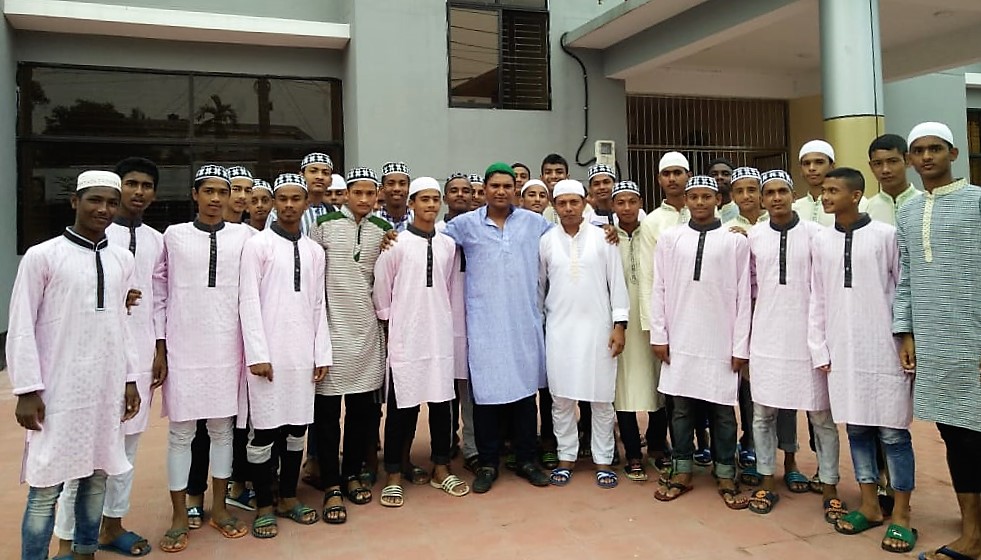 U15 boys celebrate Eid at residency camp