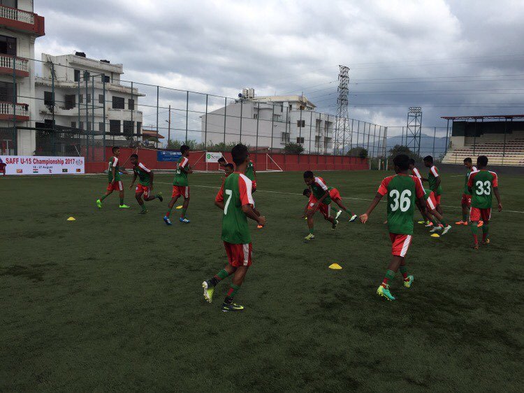 U15 boys raring to go for SAFF semi-final