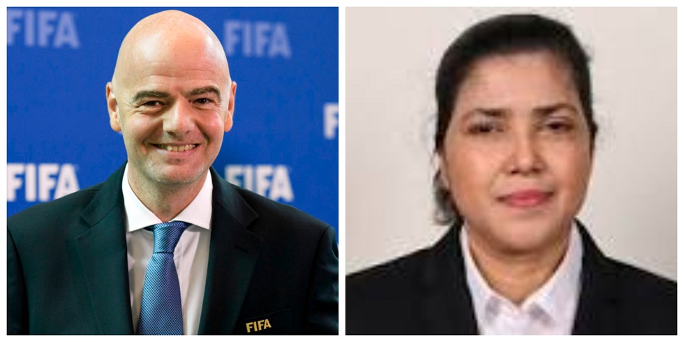 FIFA President congratulates Kiron on re-election