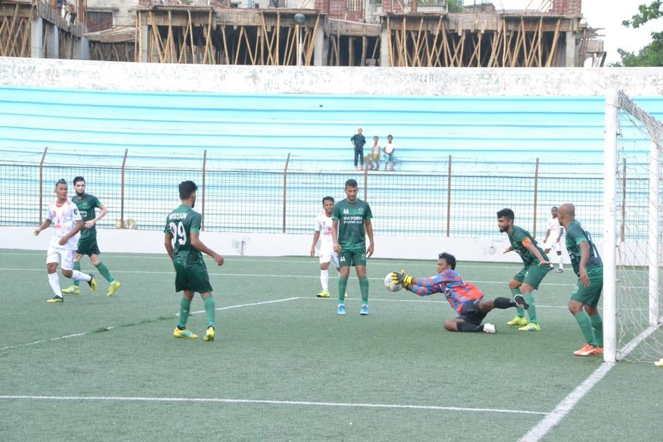 Dhaka defeated Victoria Sporting Club, Dhaka by 3-1 goals