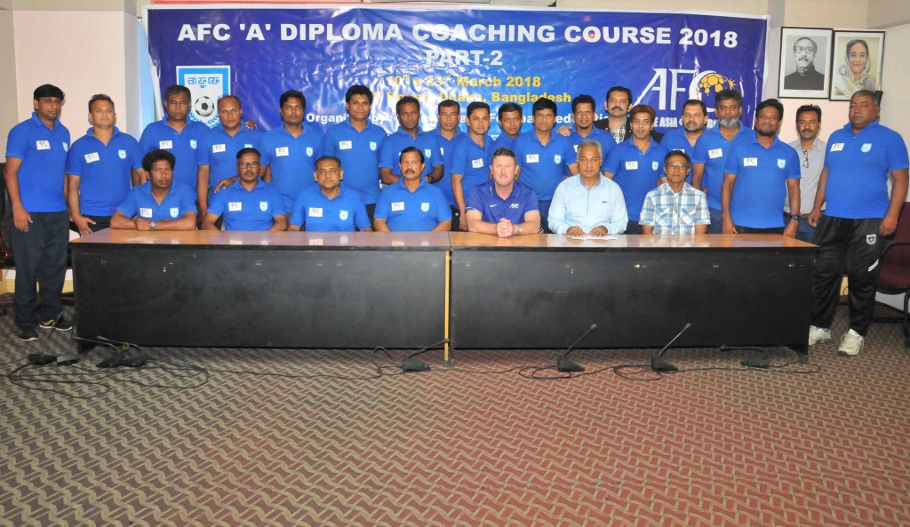BFF AFC ‘A’ Diploma Coaching Course sees successful completion